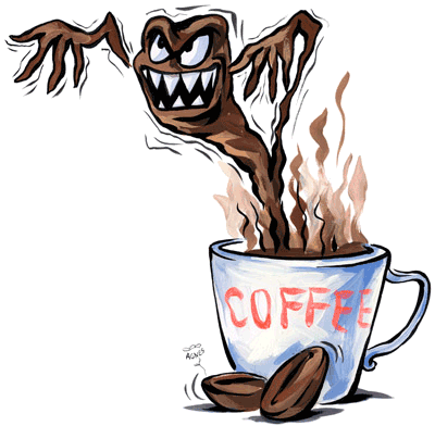 Kaffee transparent Tasse Monster